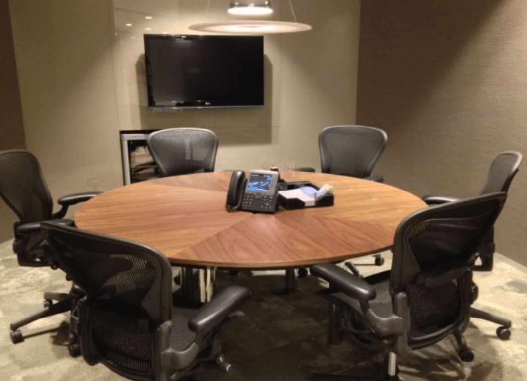 An interior shot of 40B Meeting Room