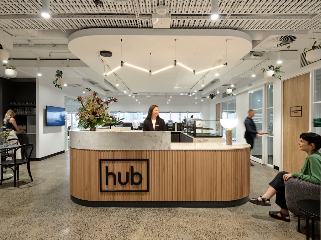 An interior shot of Hub - St Kilda Road