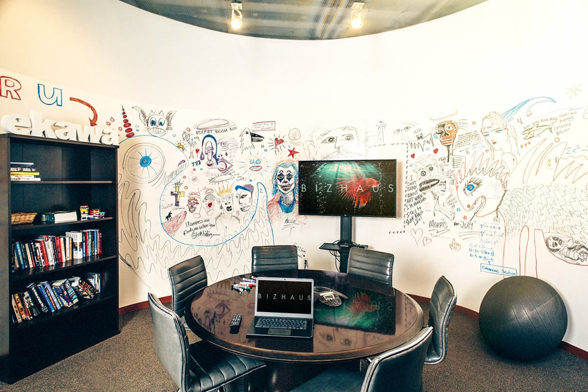 An interior shot of The Fish Bowl