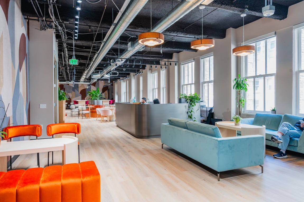 An interior shot of Werqwise FiDi - 465 California
