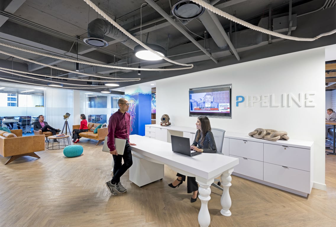 An interior shot of Pipeline Workspaces - Ft. Lauderdale