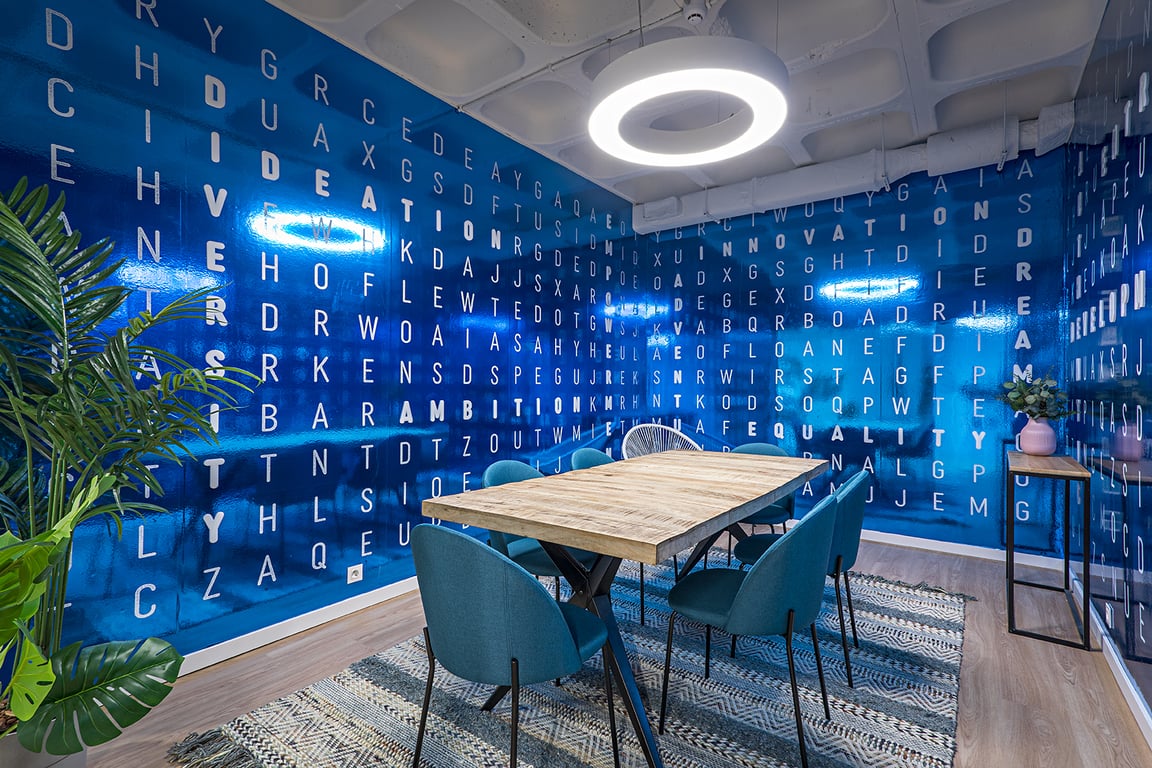 An interior shot of Words Room