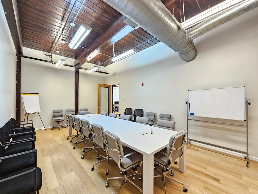 An interior shot of Large conference room