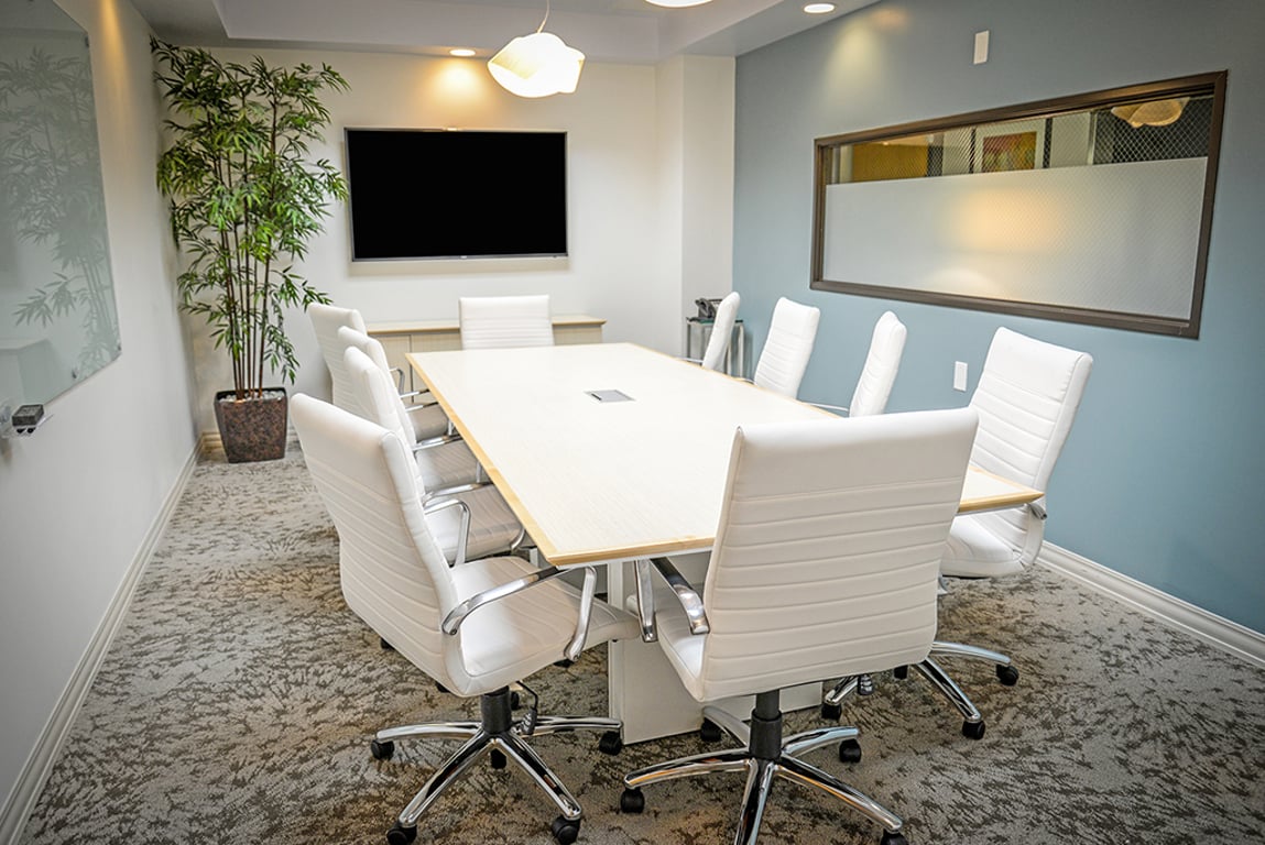 An interior shot of 10 Person Meeting Room