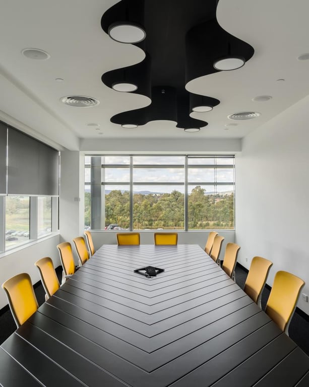 An interior shot of Lakeview Boardroom