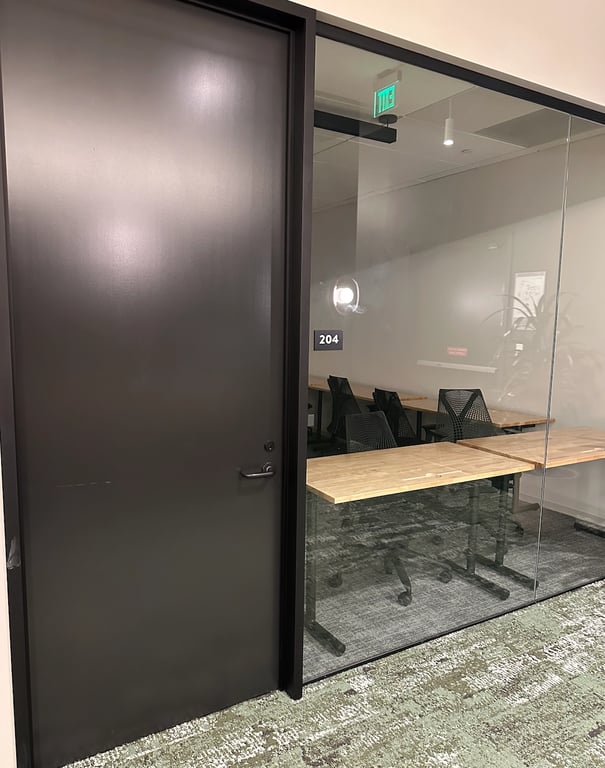 An interior shot of Office 204