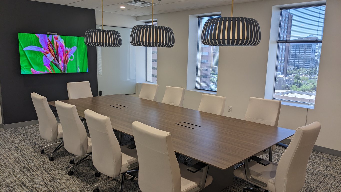 An interior shot of Eagle Boardroom