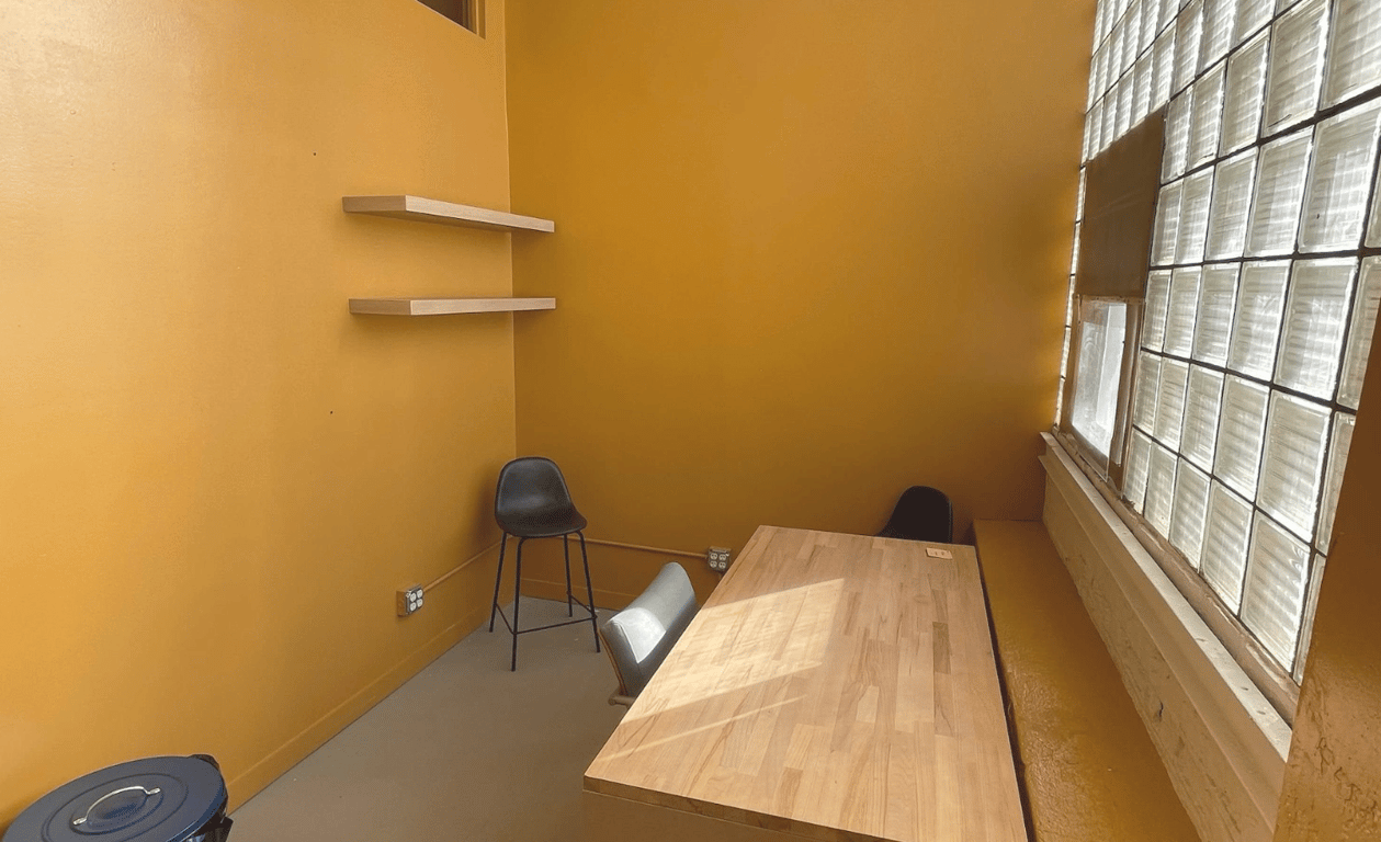An interior shot of Sunlit 1-2 Person Private Office