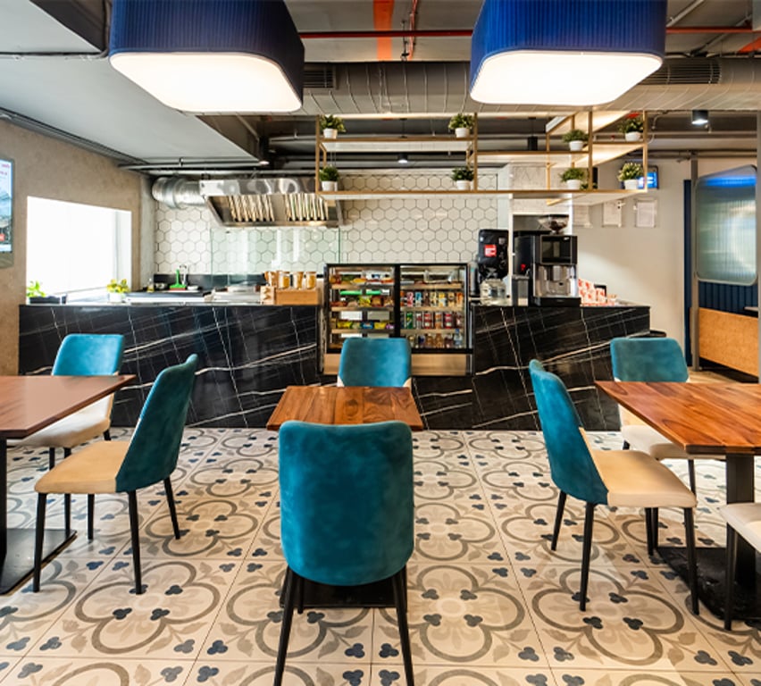 An interior shot of Awfis - Vasavi MPM Ameerpet