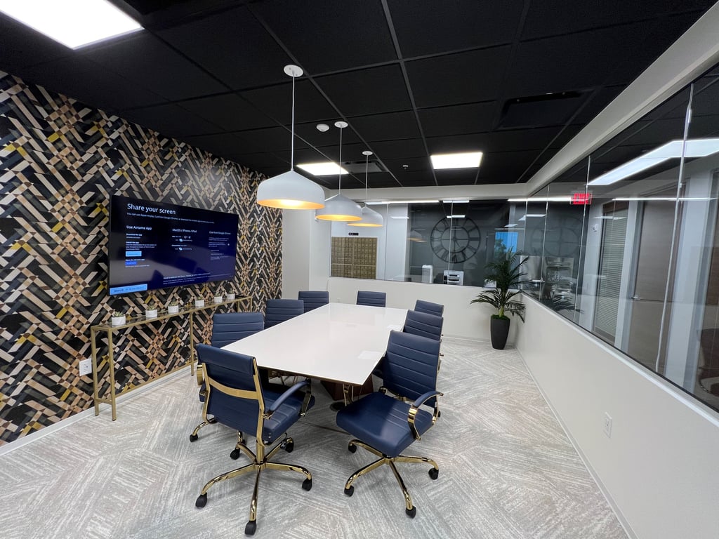 An interior shot of The Guteneberg Conference Room