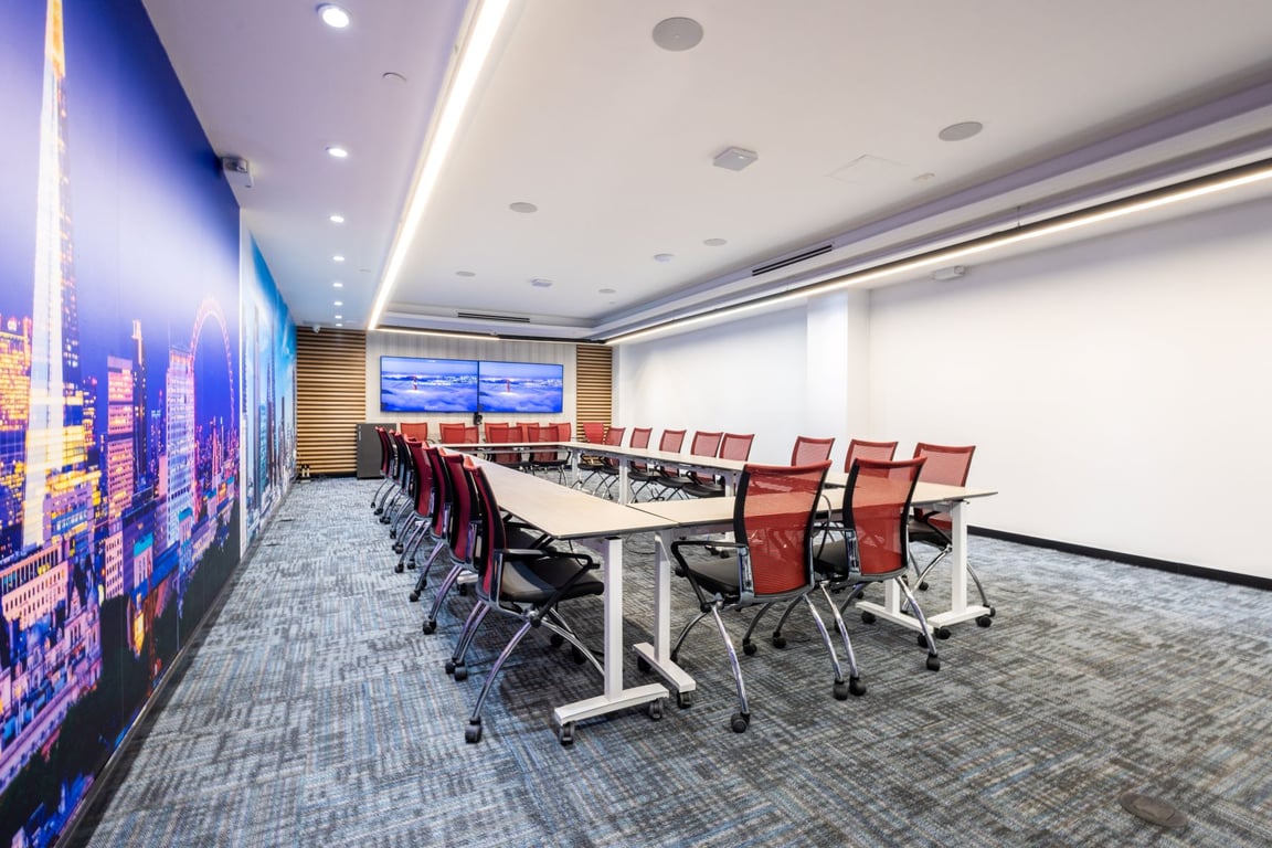 An interior shot of The London Room
