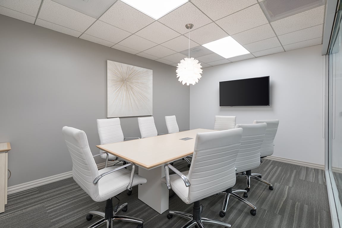 An interior shot of 8 Person Meeting Room B