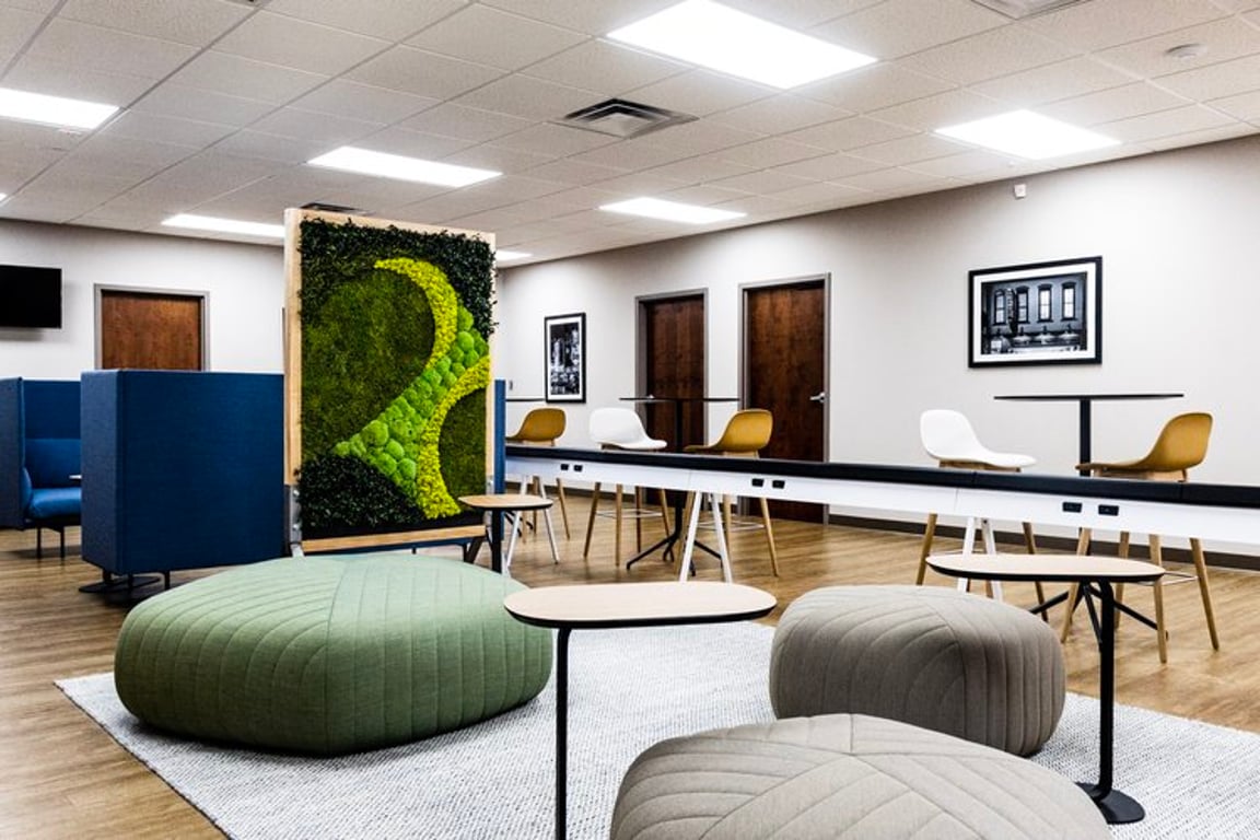 An interior shot of Workspace Birmingham