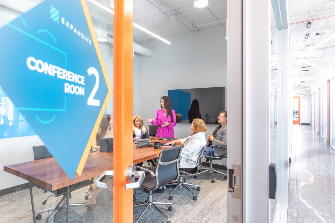 An interior shot of Conference Room 2