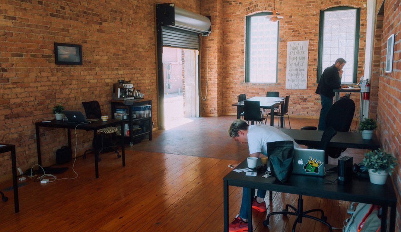 An interior shot of Dwellers Coworking
