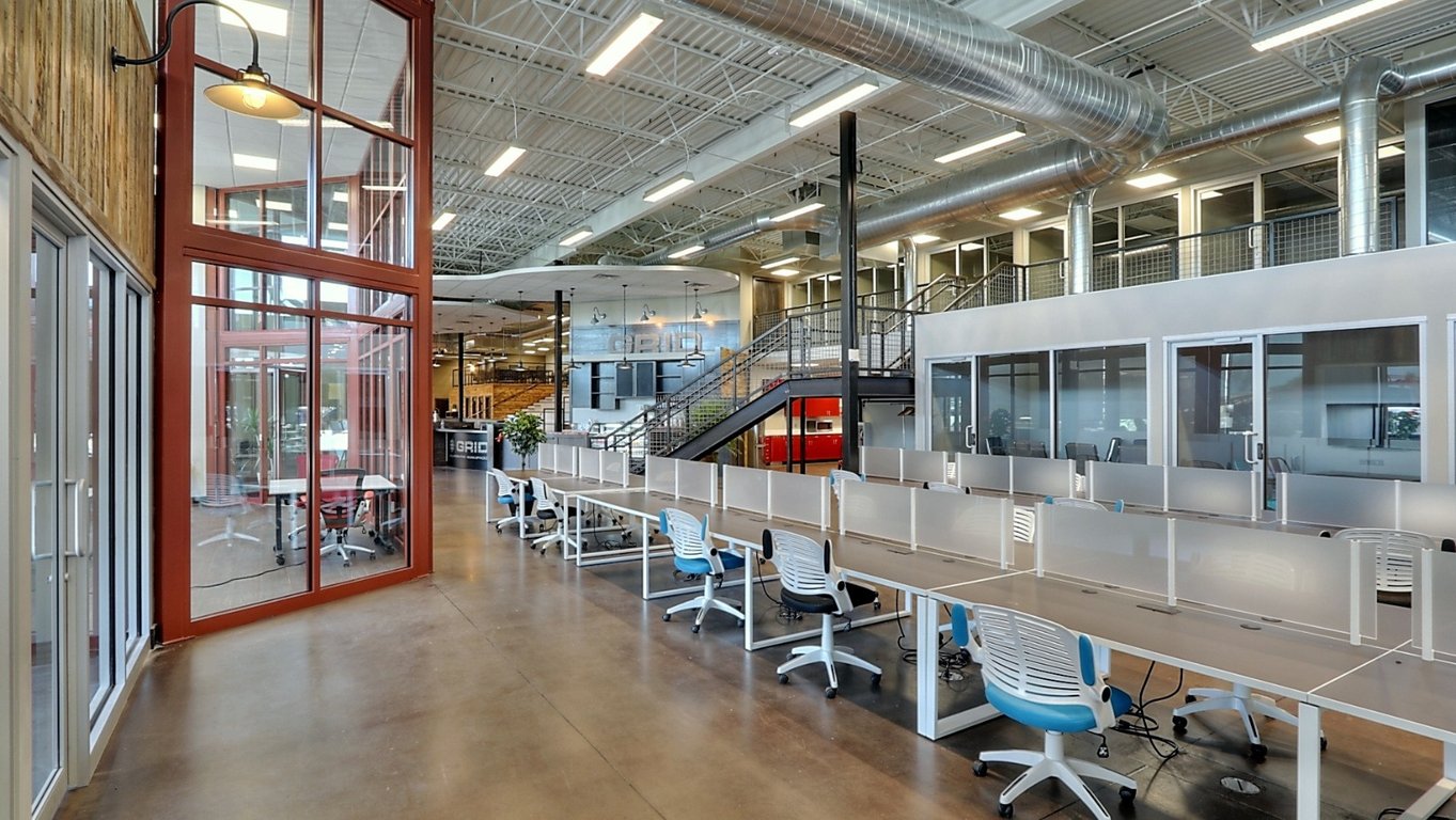An interior shot of Grid Collaborative Workspaces - Overland Park