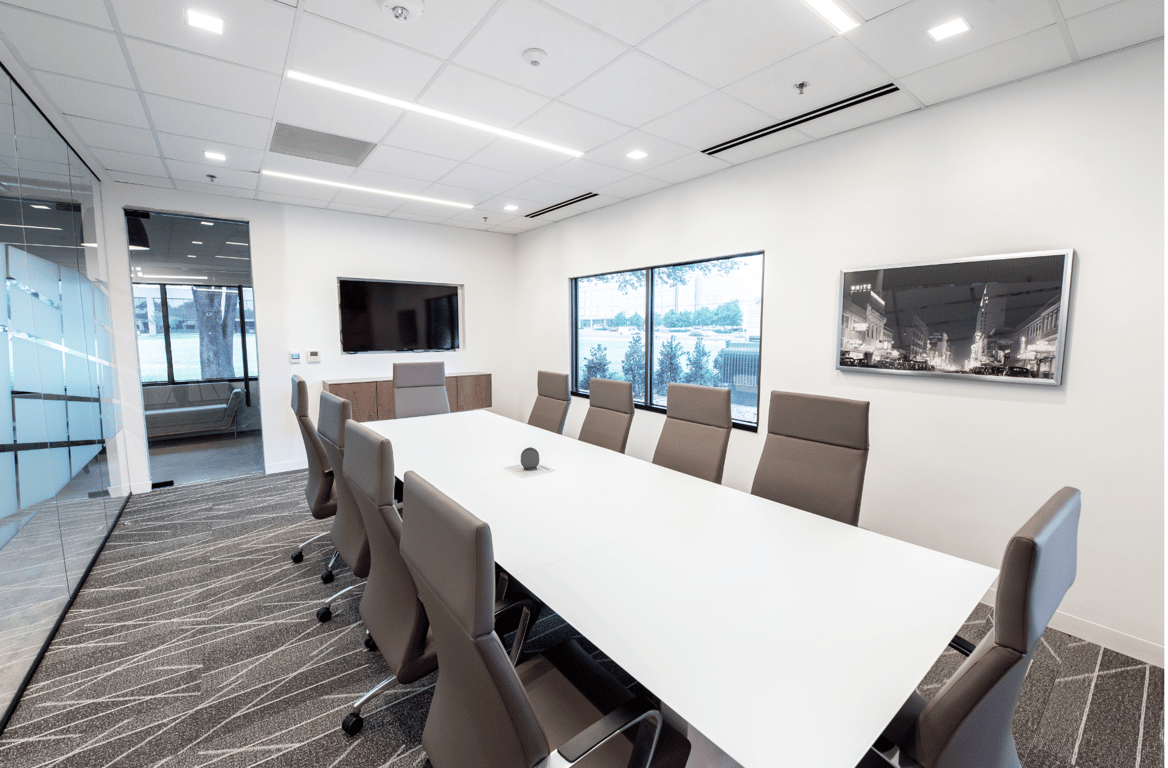 An interior shot of Executive Boardroom