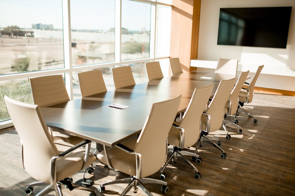 An interior shot of Large Open Conference Room - Audio/Visual