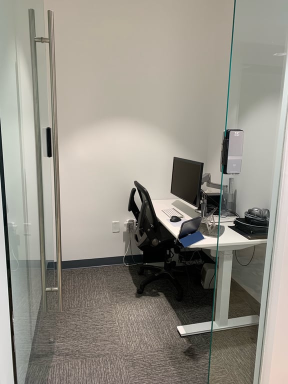 An interior shot of One Person Office
