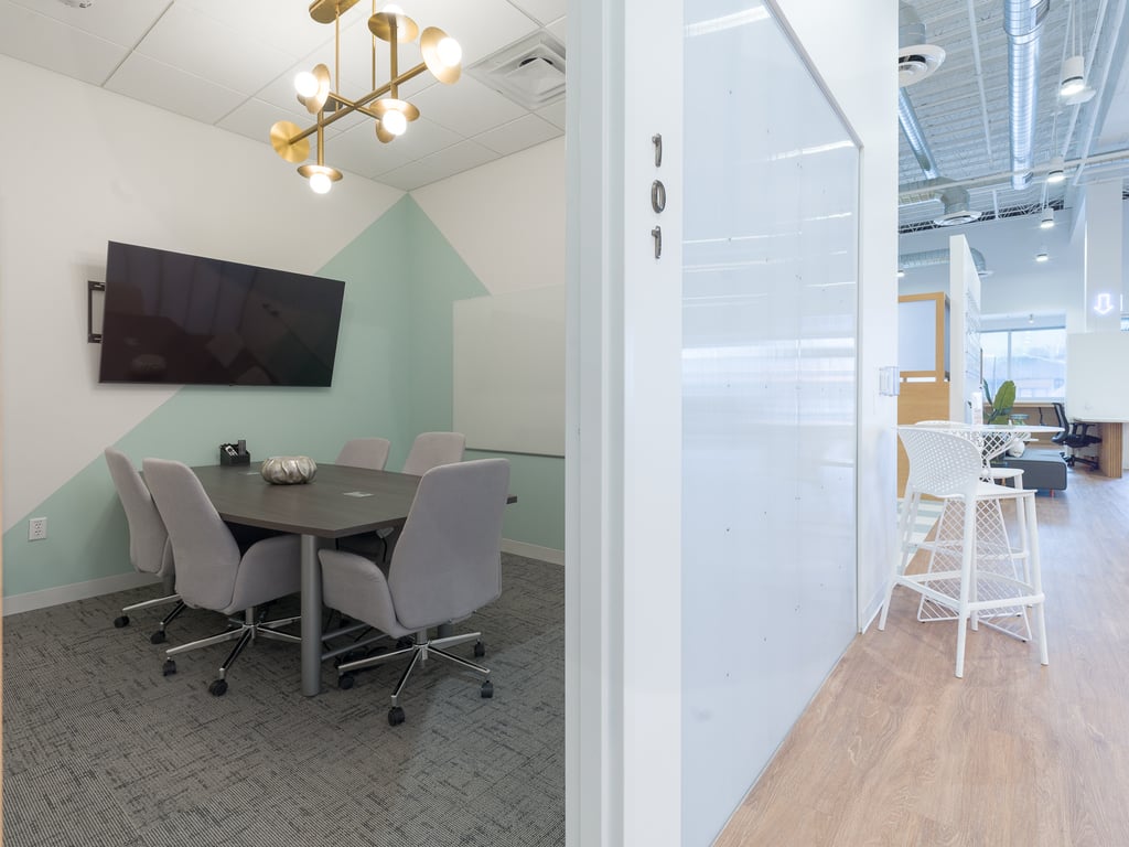 An interior shot of Conference Room 1