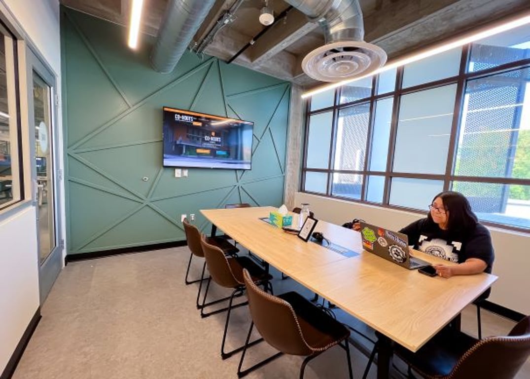 An interior shot of Sage Room