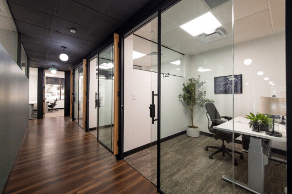 An interior shot of 1-Person Day Office