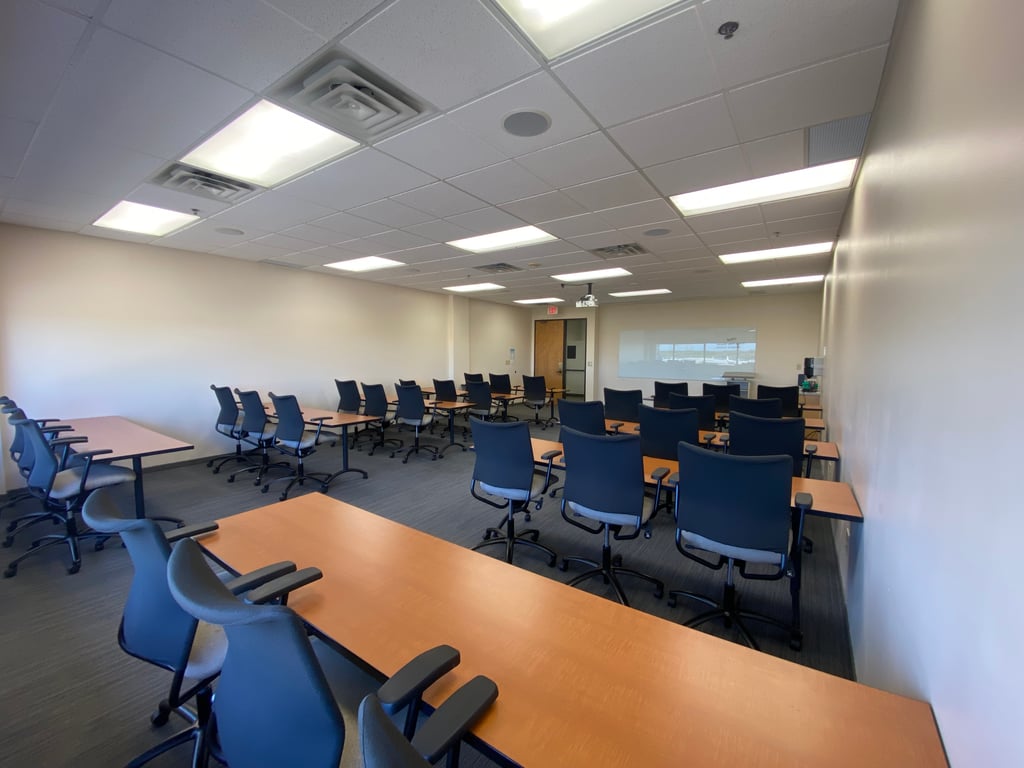 An interior shot of Building Training Room
