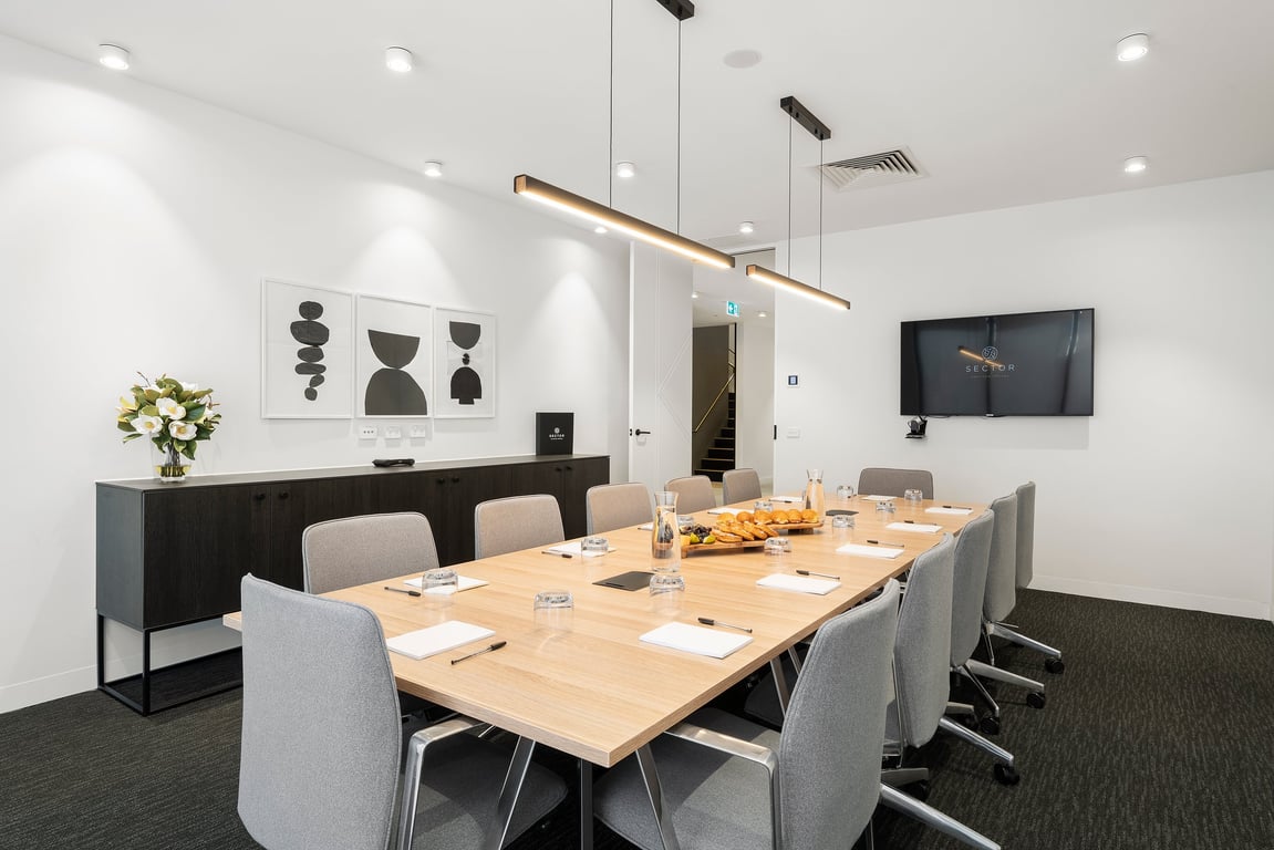 An interior shot of Boardroom