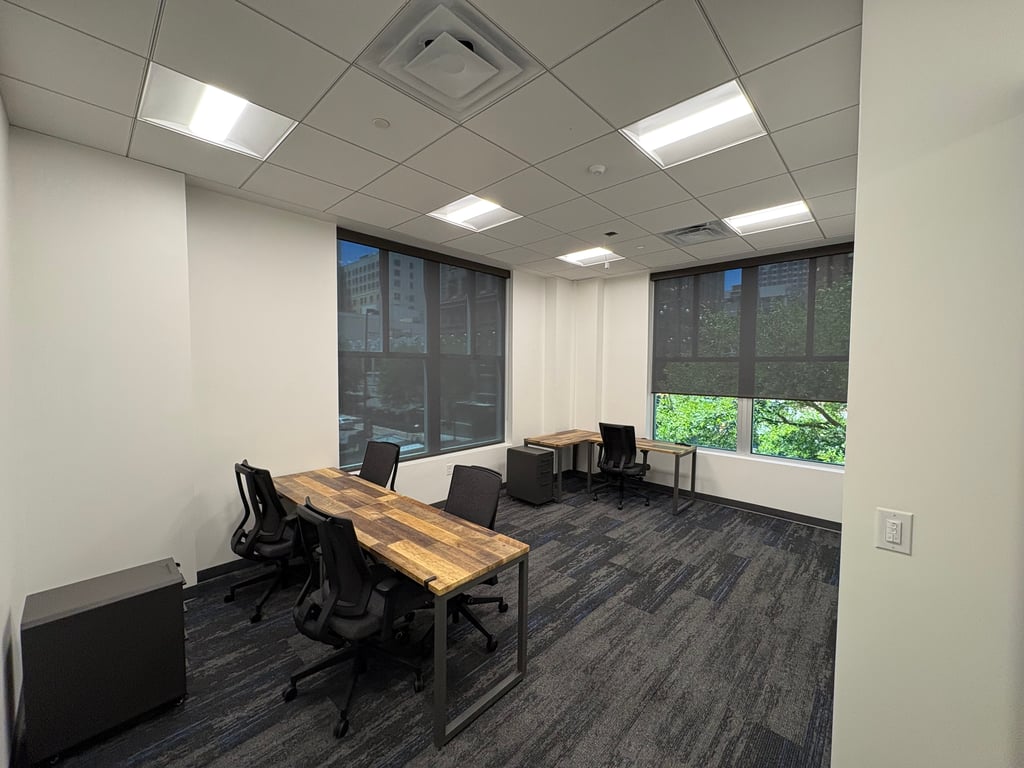 An interior shot of Six Person Private Office