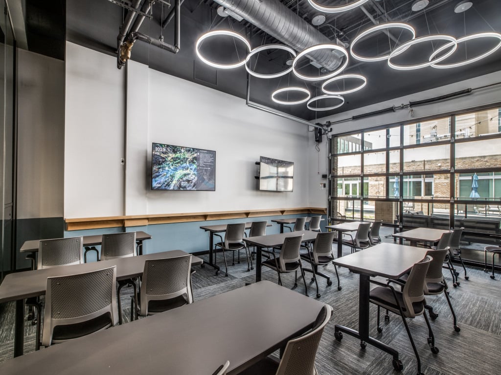 An interior shot of 103 Rally Room A (garage)