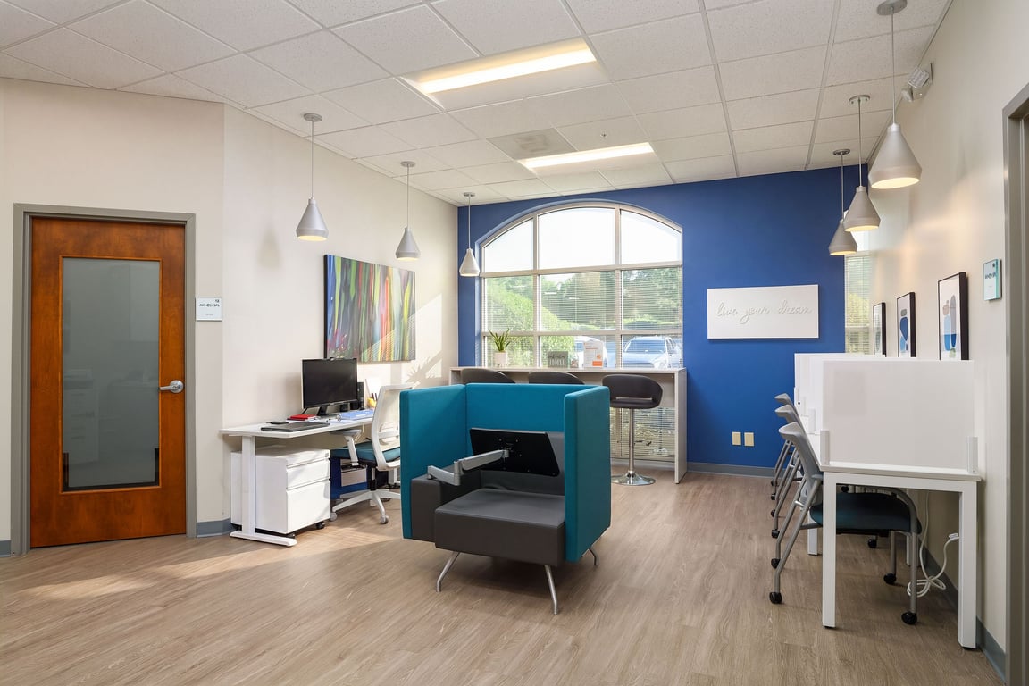 An interior shot of Office Evolution - High Point