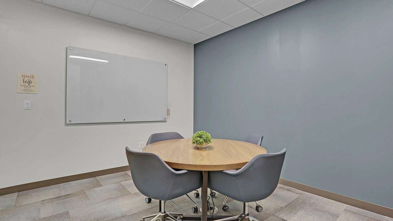 An interior shot of (B) Huddle Room