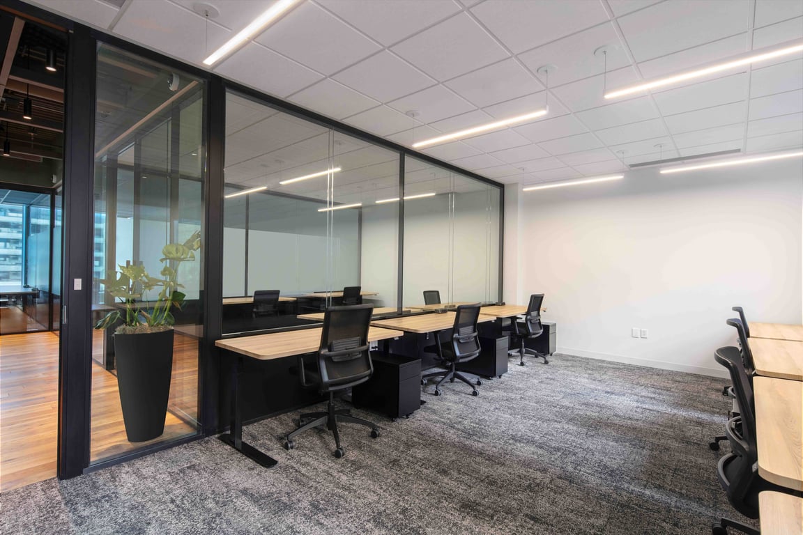 An interior shot of 5-6 Person Private Office