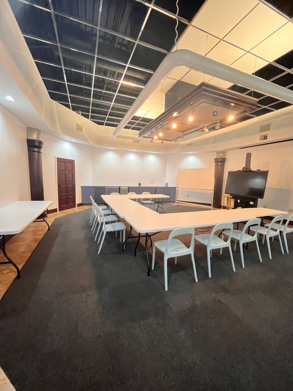 An interior shot of Theater Room