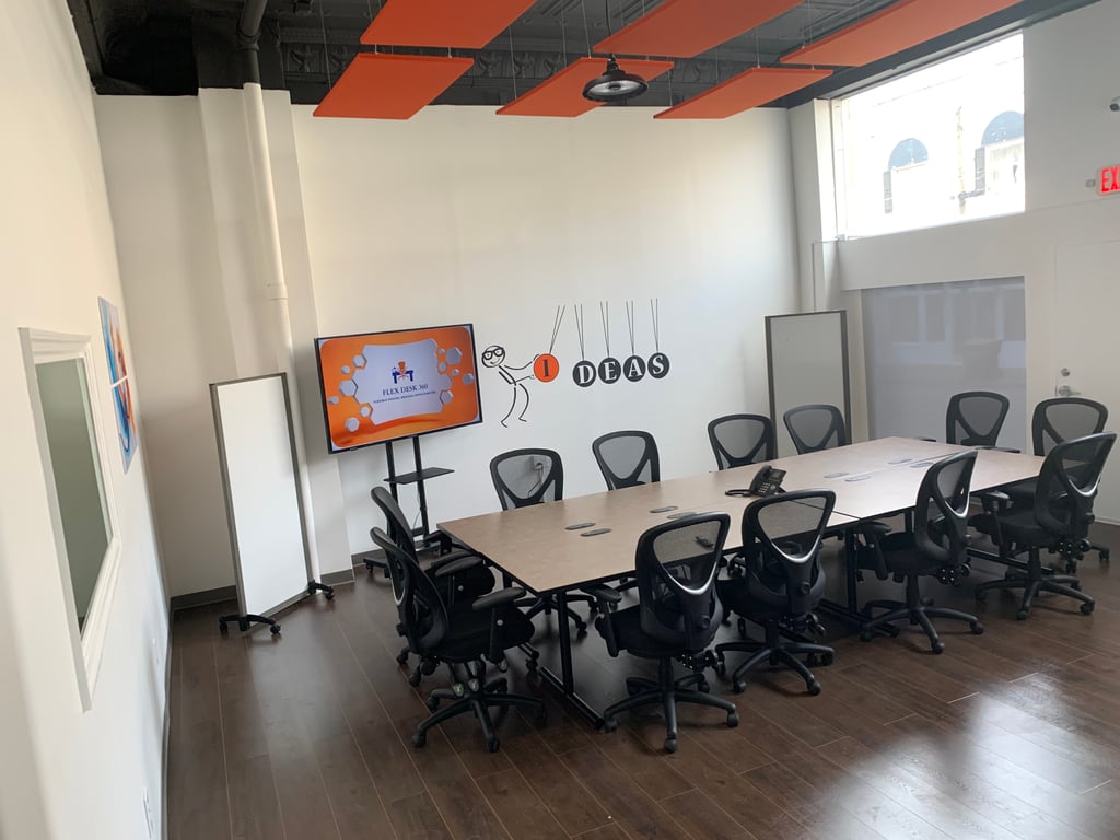 An interior shot of Flex Conference Room