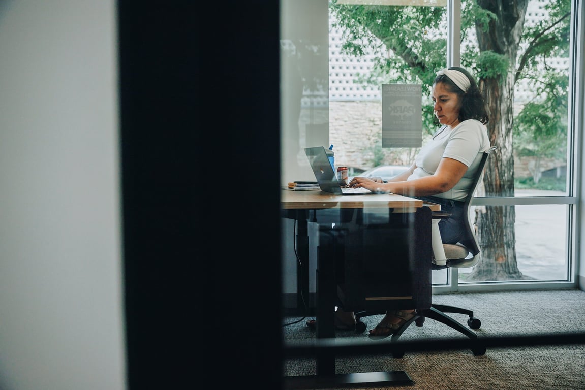 An interior shot of 3-4 Person Private Office