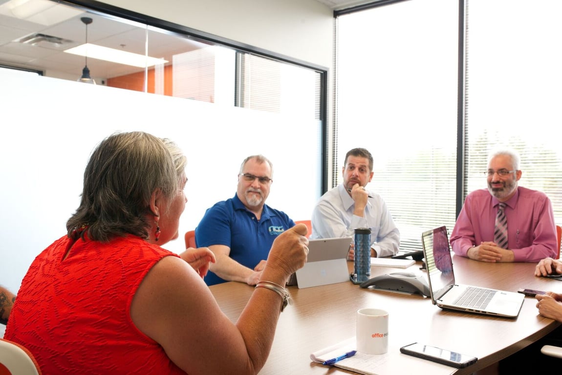 An interior shot of Large Conference Room