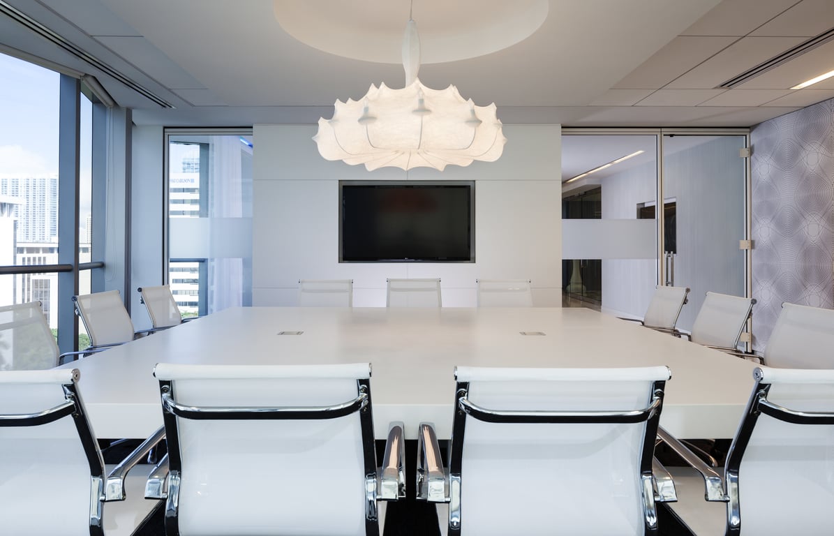An interior shot of 16 Person Brickell Meeting/Conference Room