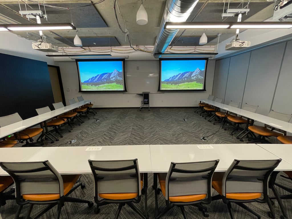 An interior shot of Large Meeting Room