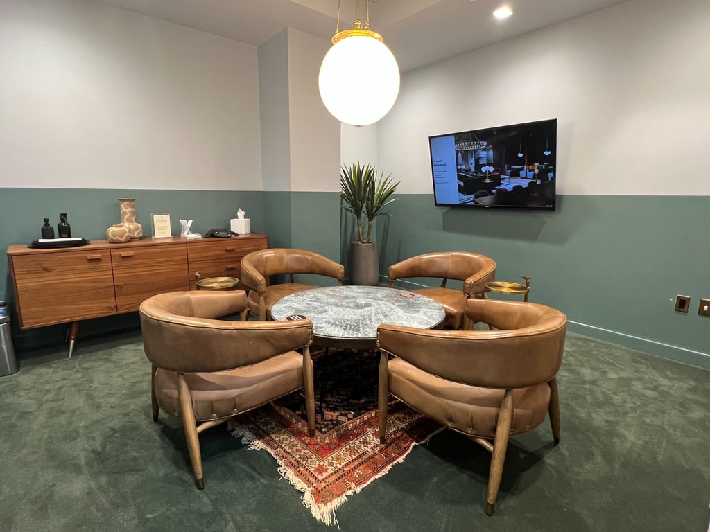 An interior shot of Pine Lounge