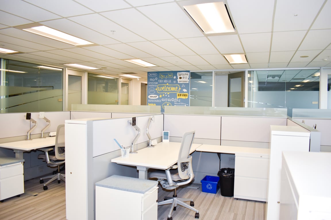 An interior shot of Dedicated desk / day pass