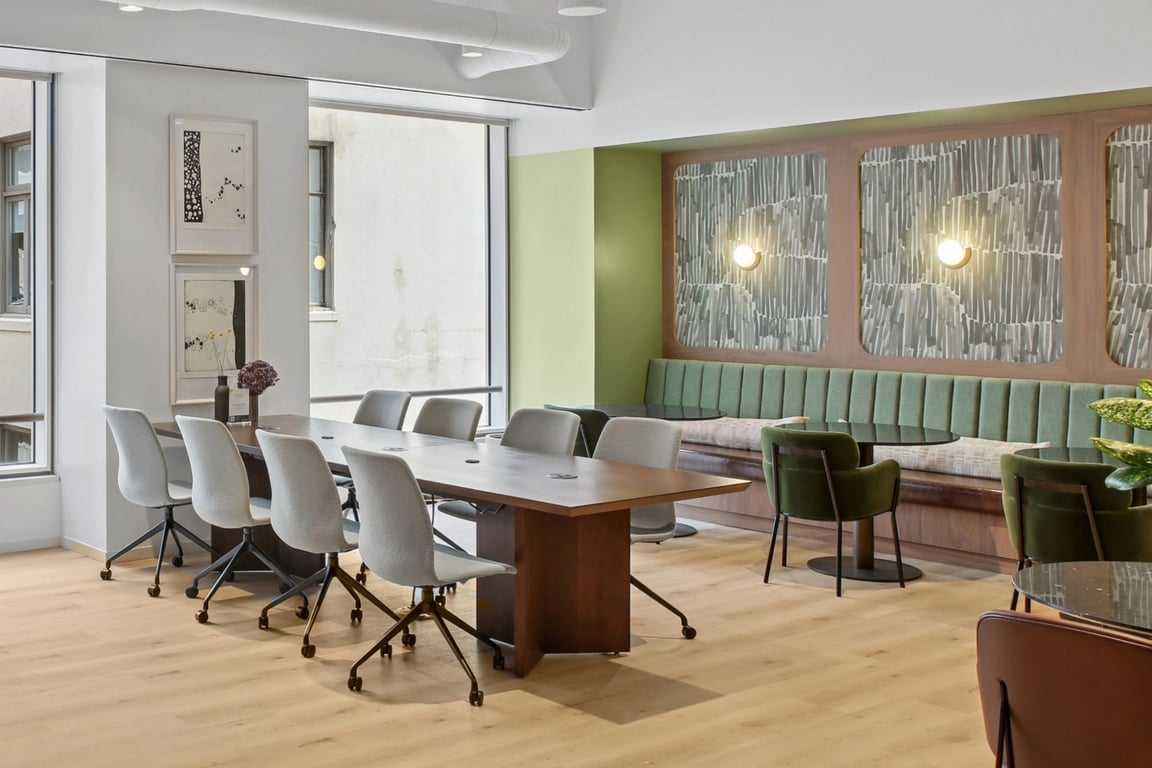 An interior shot of Industrious - San Francisco Financial District