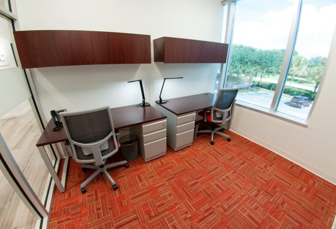 An interior shot of 2 Person Private Office