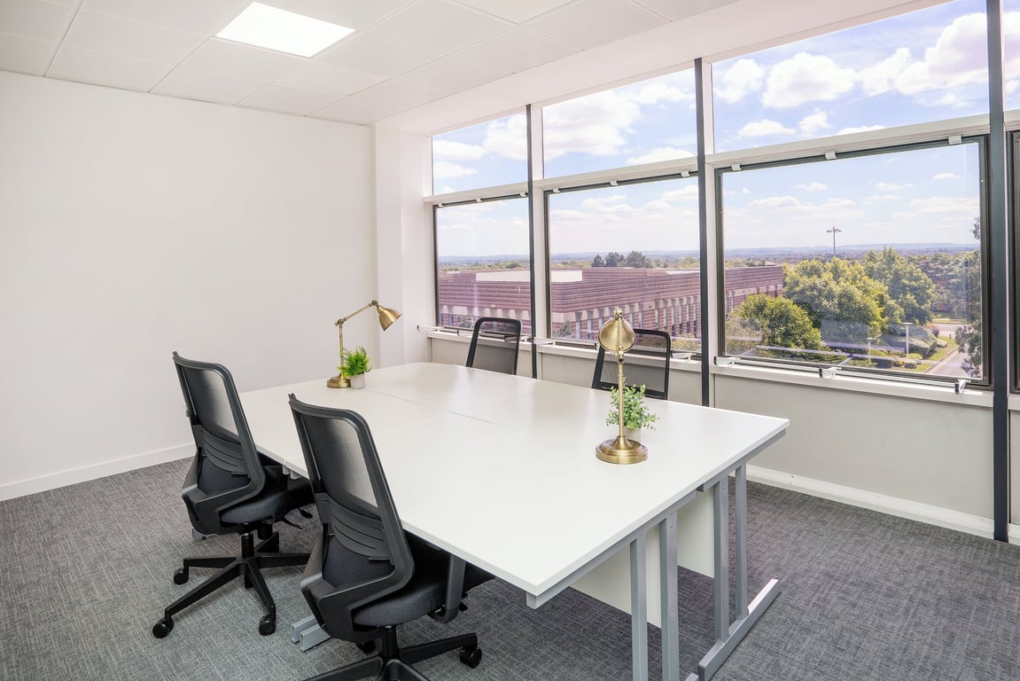An interior shot of 5 Person Private Day Office