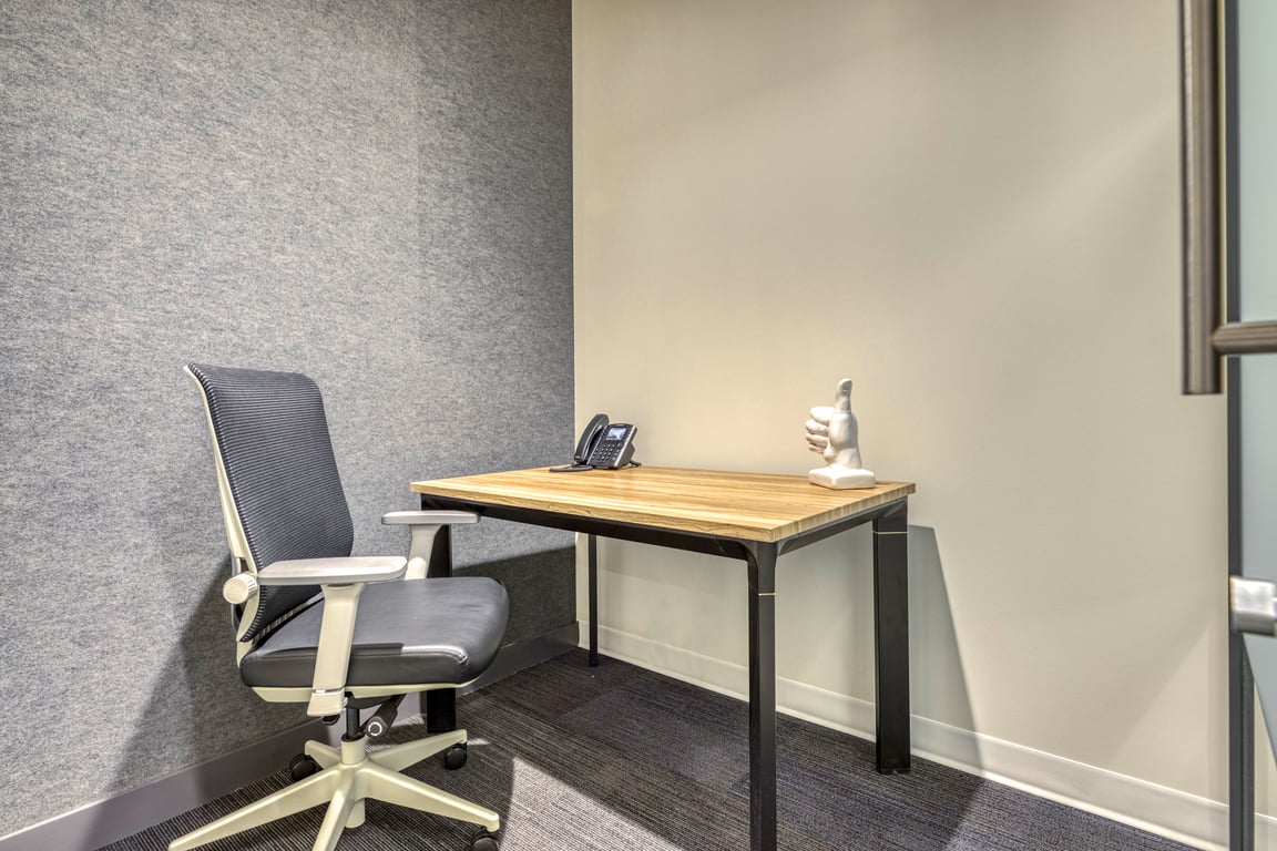 An interior shot of Private Office