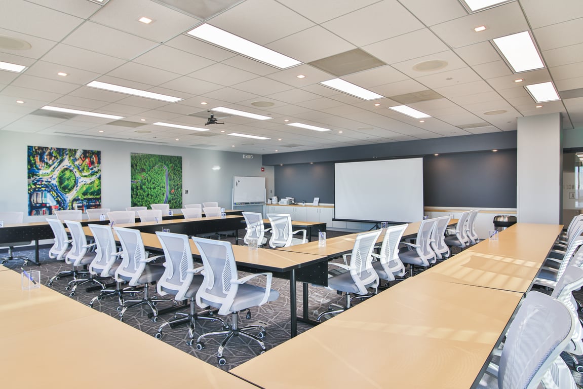 An interior shot of Training room for 40
