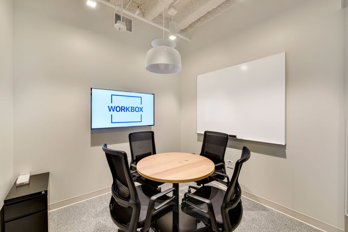 An interior shot of Cedar Huddle Room