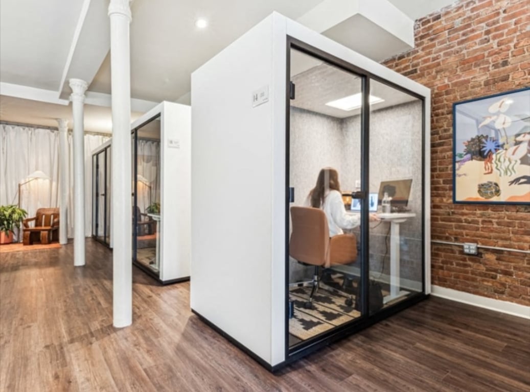 An interior shot of ALCOVE Pod 4 - Palm House