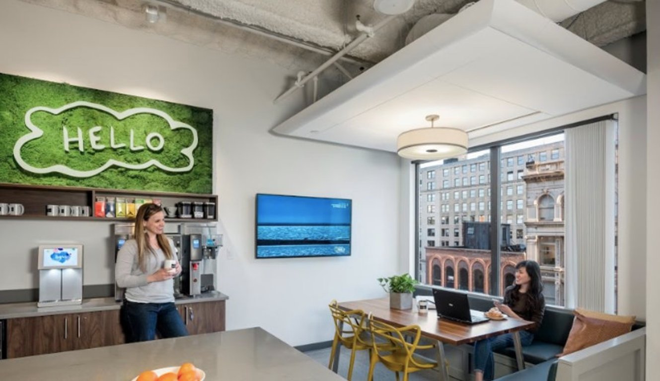 An interior shot of Workbar Boston Back Bay