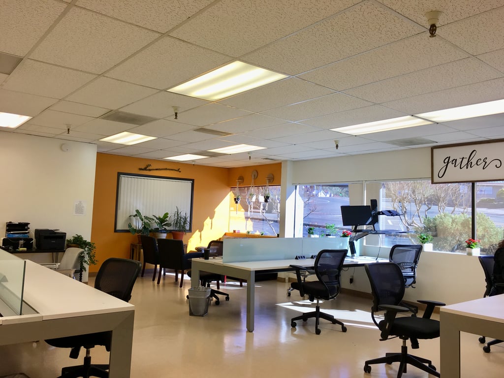 An interior shot of No Hands Coworking